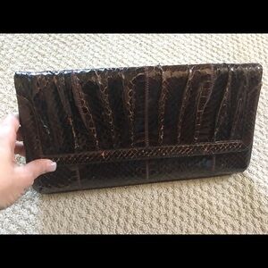 VINTAGE SNAKESKIN CLUTCH